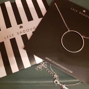 Lele Sadoughi circle necklace